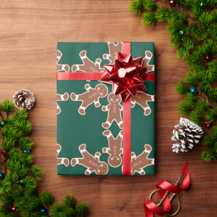 Lebkuchen-Schneeflocken-Geschenkpapier  Geschenkpapier