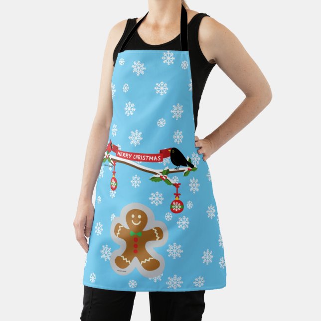 Lebkuchen, Schneeflocken und Vögel Schürze (InSitu)