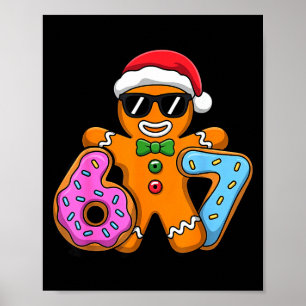 Lebkuchen Sechs Sieben 67 Eis Drip Weihnachten Poster
