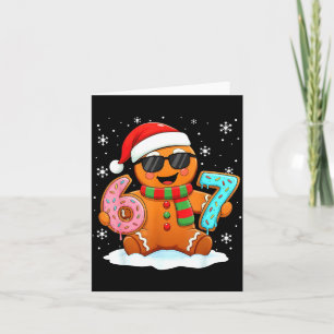 Lebkuchen Six Seven Bruh Lustiges Weihnachts-Meme Karte