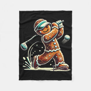 Lebkuchen spielt Golfball Weihnachten Golf Liebhab Fleecedecke