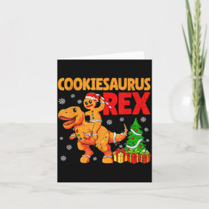 Lebkuchen Trex Dinosaurier für Weihnachten Lebkuch Karte