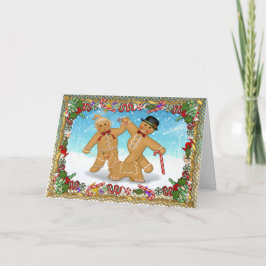 Lebkuchen-Trio mit Vers Feiertagskarte