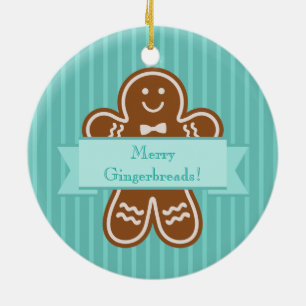Lebkuchen-Umarmungen Keramikornament