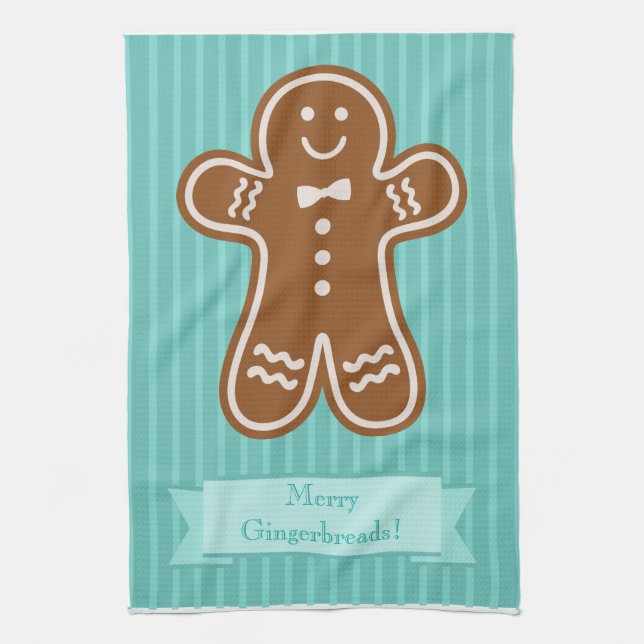 Lebkuchen-Umarmungen Küchentuch (Vertikal)