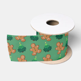 Lebkuchen und Evergreens Satinband