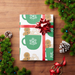 Lebkuchen und heiße Schokoladenchristen Geschenkpapier