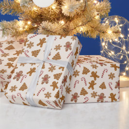 Lebkuchen und Zuckerstangen Geschenkpapier
