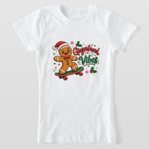Lebkuchen-Vibes-Skateboard-Weihnachten T-Shirt