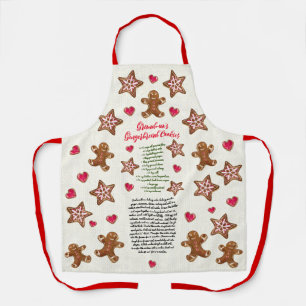 Lebkuchen-Wasserfarben-Rezept-Erbstück Schürze