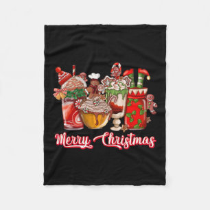 Lebkuchen Weihnachten Kaffee Cups Latte Dri Fleecedecke