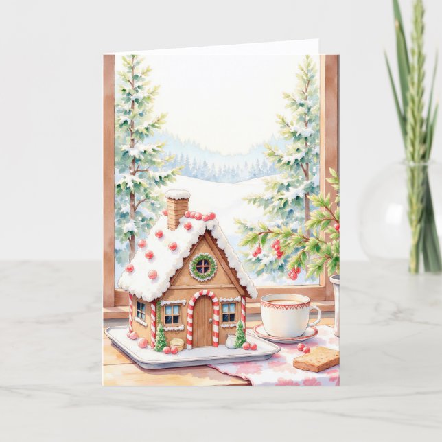 Lebkuchen Weihnachten Karte (Vorderseite)