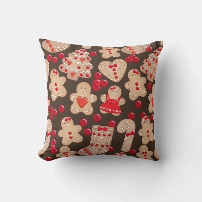 Lebkuchen Weihnachten Weihnachten Kissen (Vorderseite)