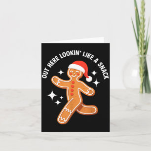 Lebkuchen Weihnachten Xmas Paar heiße Freundin - Karte