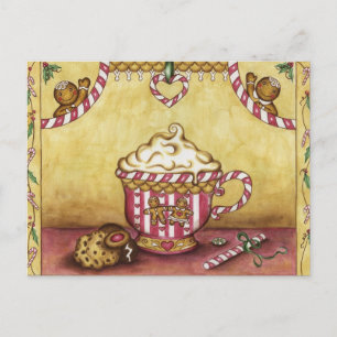 Lebkuchen-Weihnachts-Café-Postkarten Postkarte