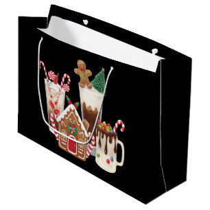 Lebkuchen-Weihnachts-Kaffee-Liebhaber-Geschenk Xma Große Geschenktüte