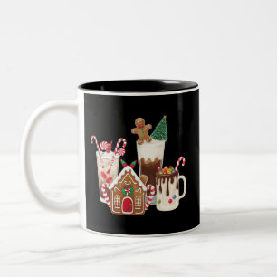 Lebkuchen-Weihnachts-Kaffee-Liebhaber-Geschenk Xma Zweifarbige Tasse