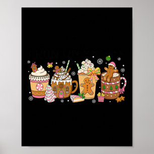 Lebkuchen-Weihnachts-Kaffeetassen Latte-Dri Poster
