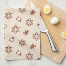 Lebkuchen-Weihnachts-Küchenhandtuch