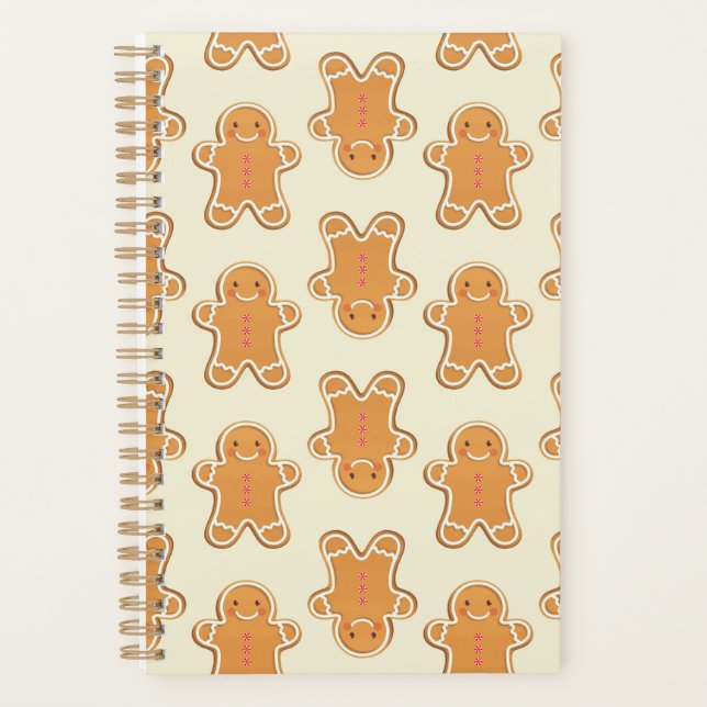 Lebkuchen-Weihnachts-Notizbuch-Journal Planer (Vorderseite)