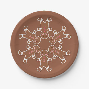 Lebkuchen-Weihnachts-Papierteller  Pappteller