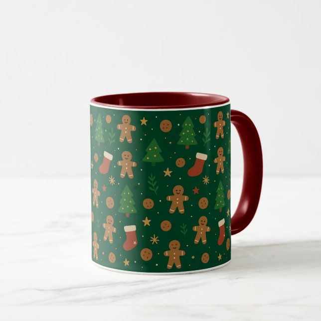 Lebkuchen-Weihnachts-Spaß Tasse (VorderseiteRechts)
