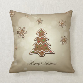 Lebkuchen-Weihnachtsbaum Kissen