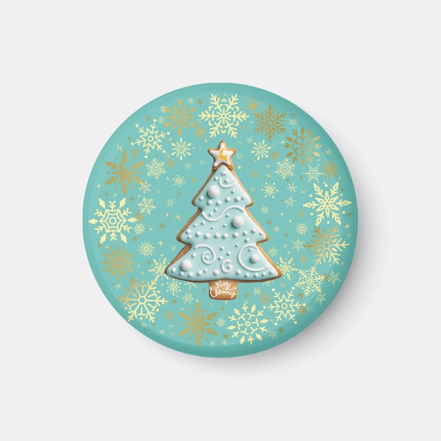 Lebkuchen, Weihnachtsbaum Magnet (Vorne)