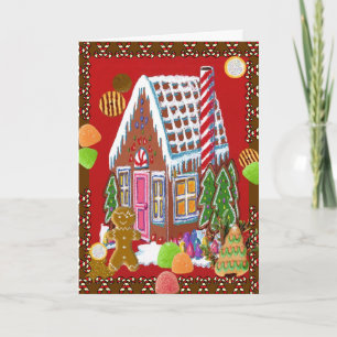 Lebkuchen-Weihnachtskarte Feiertagskarte