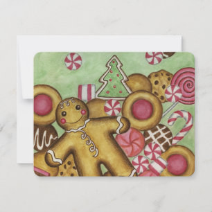 Lebkuchen-Weihnachtskarte Feiertagskarte