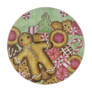 Lebkuchen-Weihnachtskekse Weihnachtsfeiertag Schneidebrett