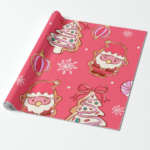 Lebkuchen-Weihnachtsleckereien Geschenkpapier