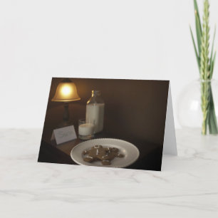 Lebkuchen Weihnachtsmann Feiertagskarte