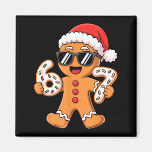 Lebkuchen-Weihnachtsmann mit Sonnenbrille und 67 K Magnet
