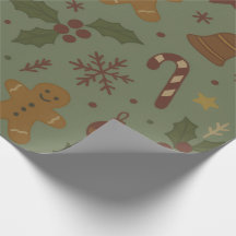 Lebkuchen-Weihnachtspapier