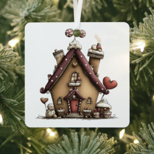Lebkuchen-Wunderland Ornament Aus Metall