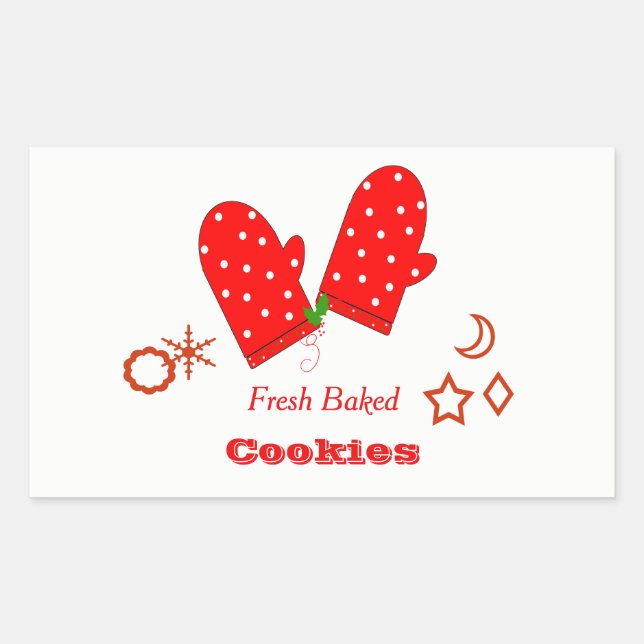 Lebkuchenbacken-Tageskleber Rechteckiger Aufkleber (Vorderseite)