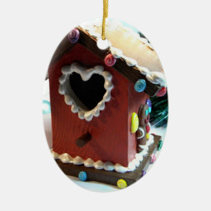 LebkuchenBirdhouse Keramikornament