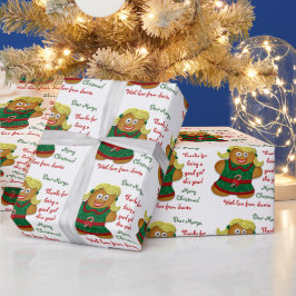 Lebkuchenbrief von Weihnachten Geschenkpapier