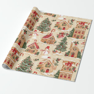 Lebkuchendorf geschenkpapier