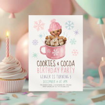 Lebkuchengebäck & Kakao-Girl's Winter Geburtstag