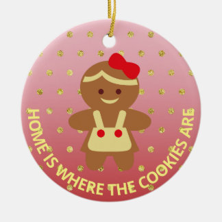 Lebkuchengebäck Koch Weihnachtsfeier Keramik Ornament