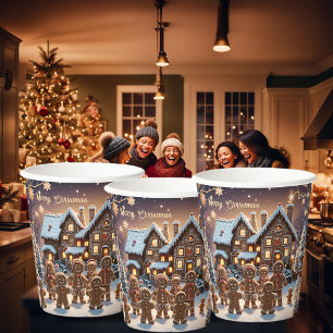 Lebkuchengewächse und niedliche Lebkuchengewächse Pappbecher