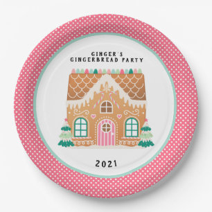 Lebkuchenhaus Christmas Cookie Exchange Pappteller