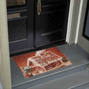 Lebkuchenhaus Weihnachten Fußmatte