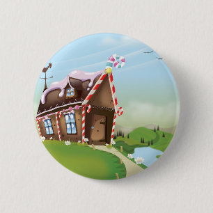 Lebkuchenhäuschen Button