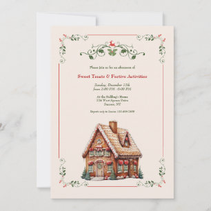 Lebkuchenhäuschen Einladung