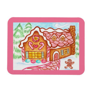 Lebkuchenhäuschen-Magnet  Magnet
