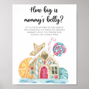 Lebkuchenhäuschen - wie dick ist Mamas Bauch Spiel Poster