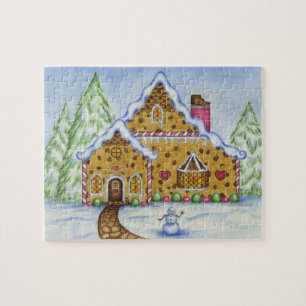 Lebkuchenhäuser-Puzzle Puzzle
